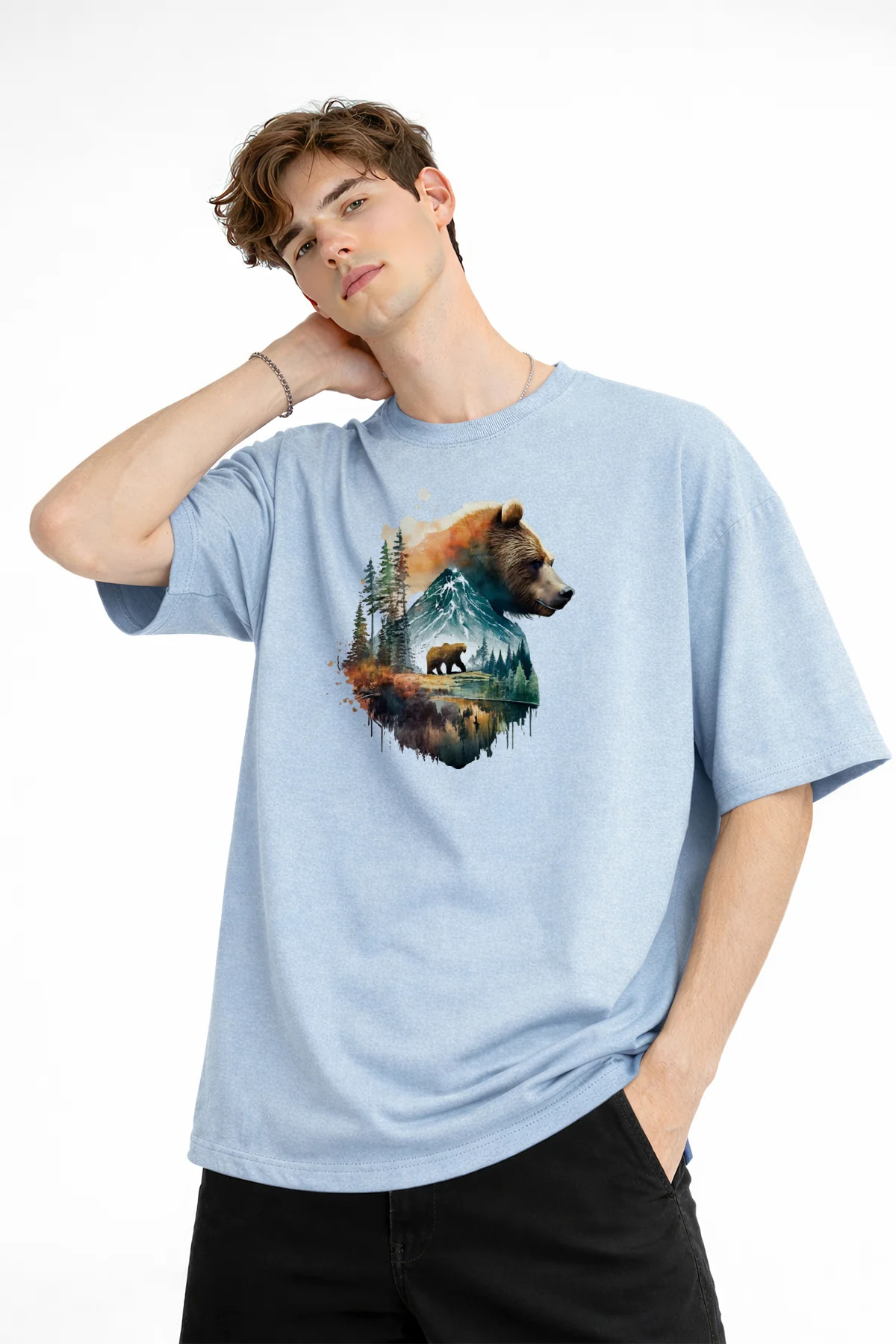 Bear2 - Oversize Tişört Bebek Mavisi Fiyatı, Yorumları ve Özellikleri