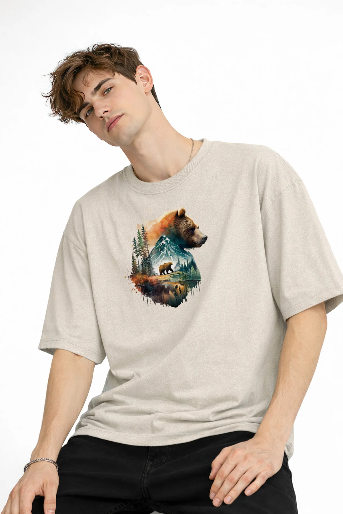 Bear2 - Oversize Tişört BEJ Fiyatı, Yorumları ve Özellikleri