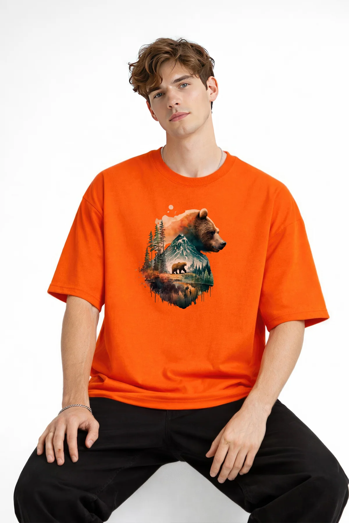 Bear2 - Oversize Tişört TURUNCU Fiyatı, Yorumları ve Özellikleri