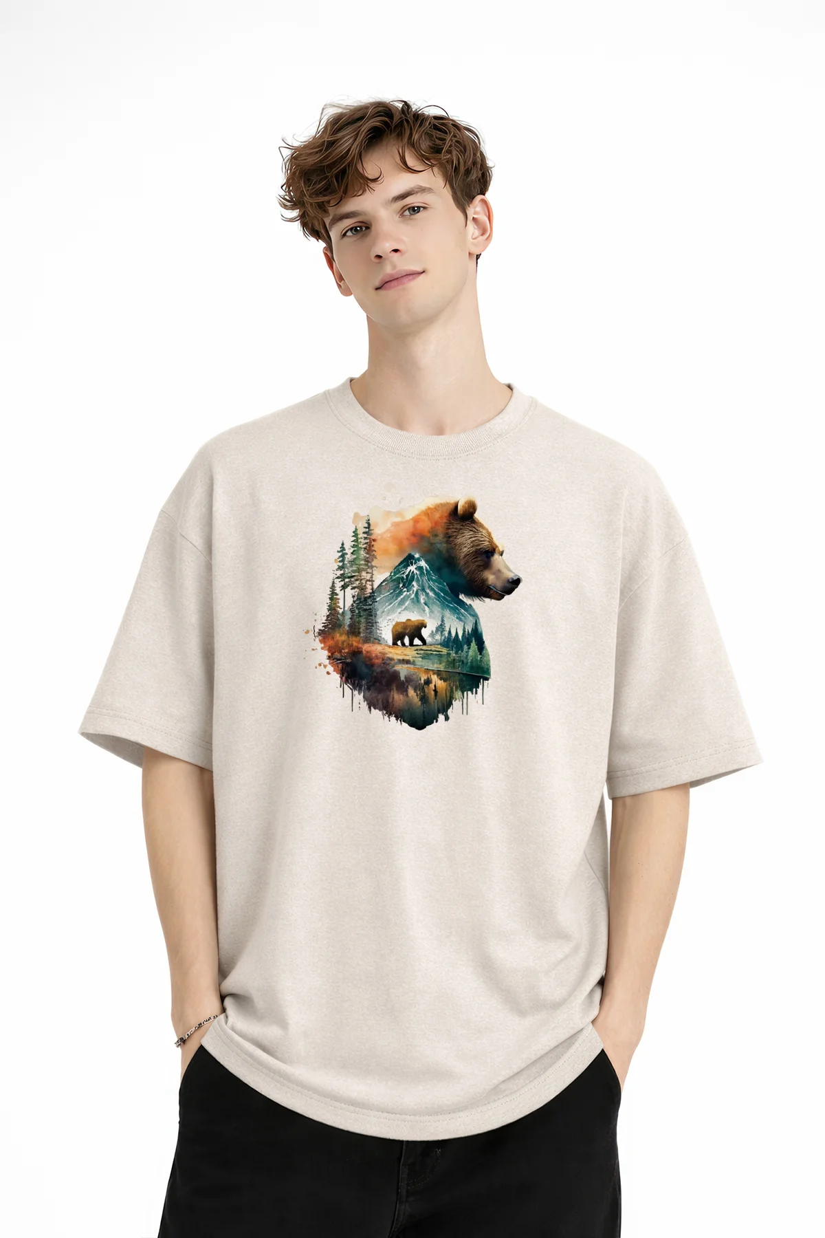Bear2 - Oversize Tişört BEJ Fiyatı, Yorumları ve Özellikleri
