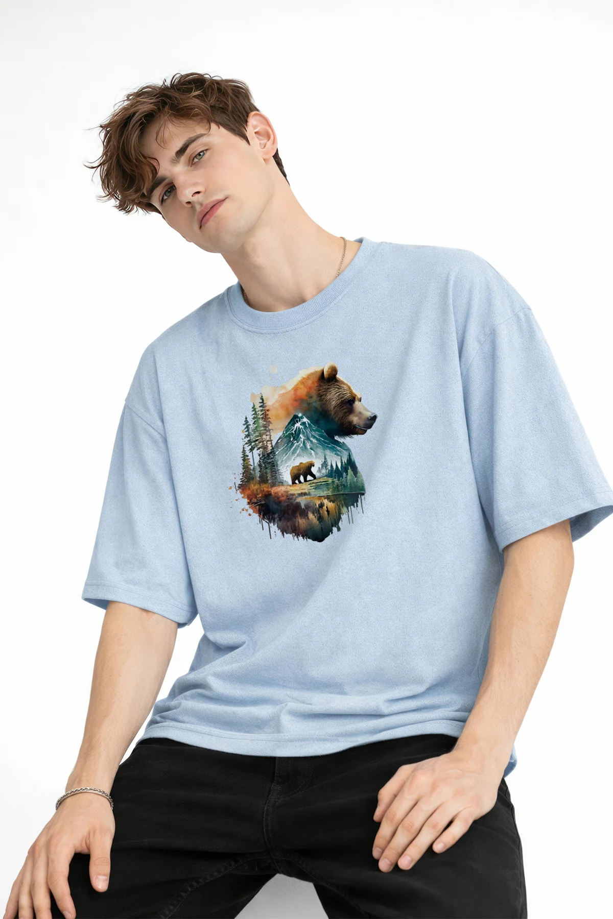 Bear2 - Oversize Tişört Bebek Mavisi Fiyatı, Yorumları ve Özellikleri