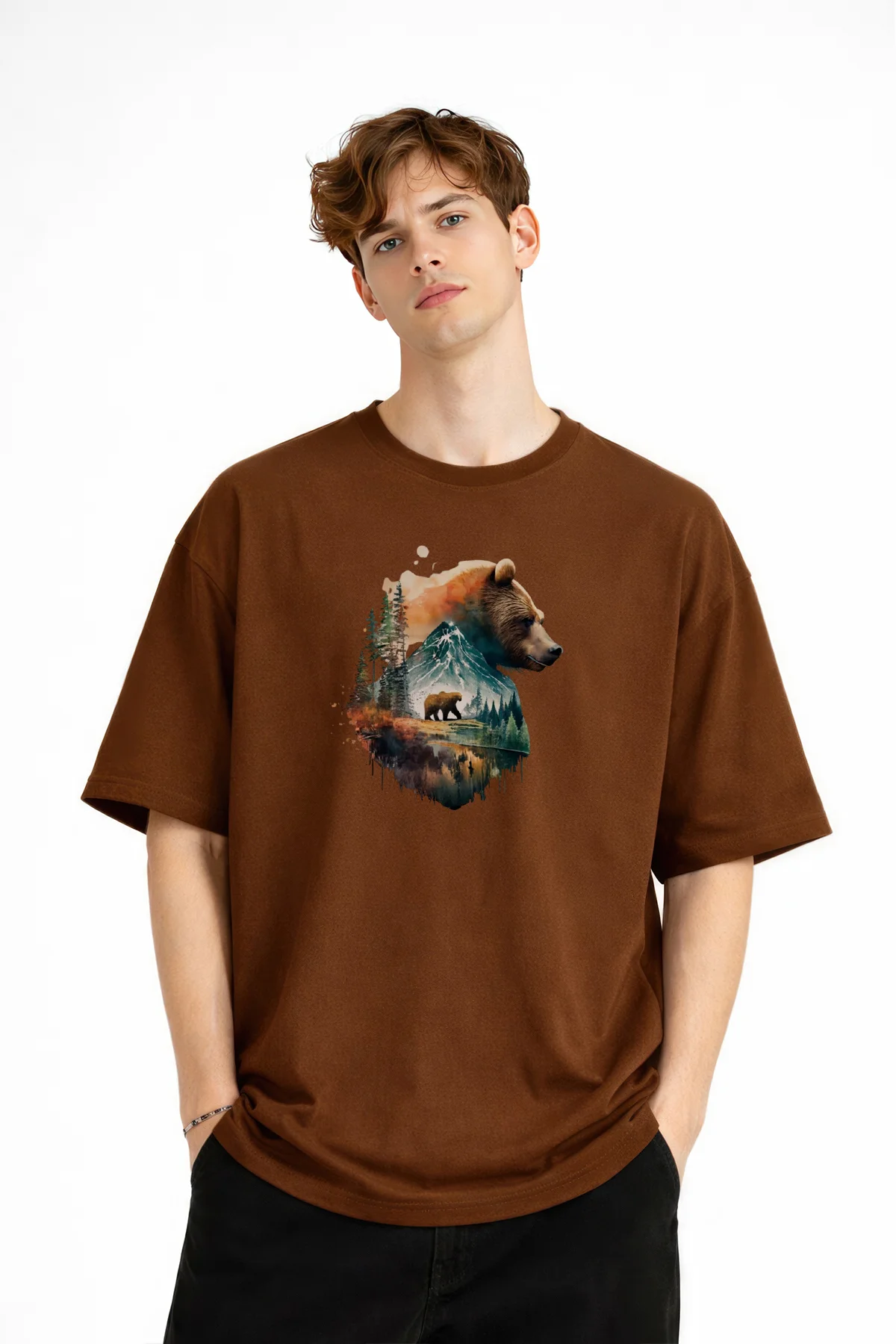Bear2 - Oversize Tişört KAHVE Fiyatı, Yorumları ve Özellikleri