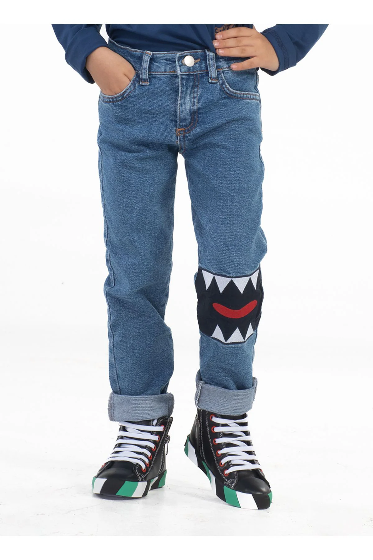 Beast Erkek Çocuk Denim Pantolon
