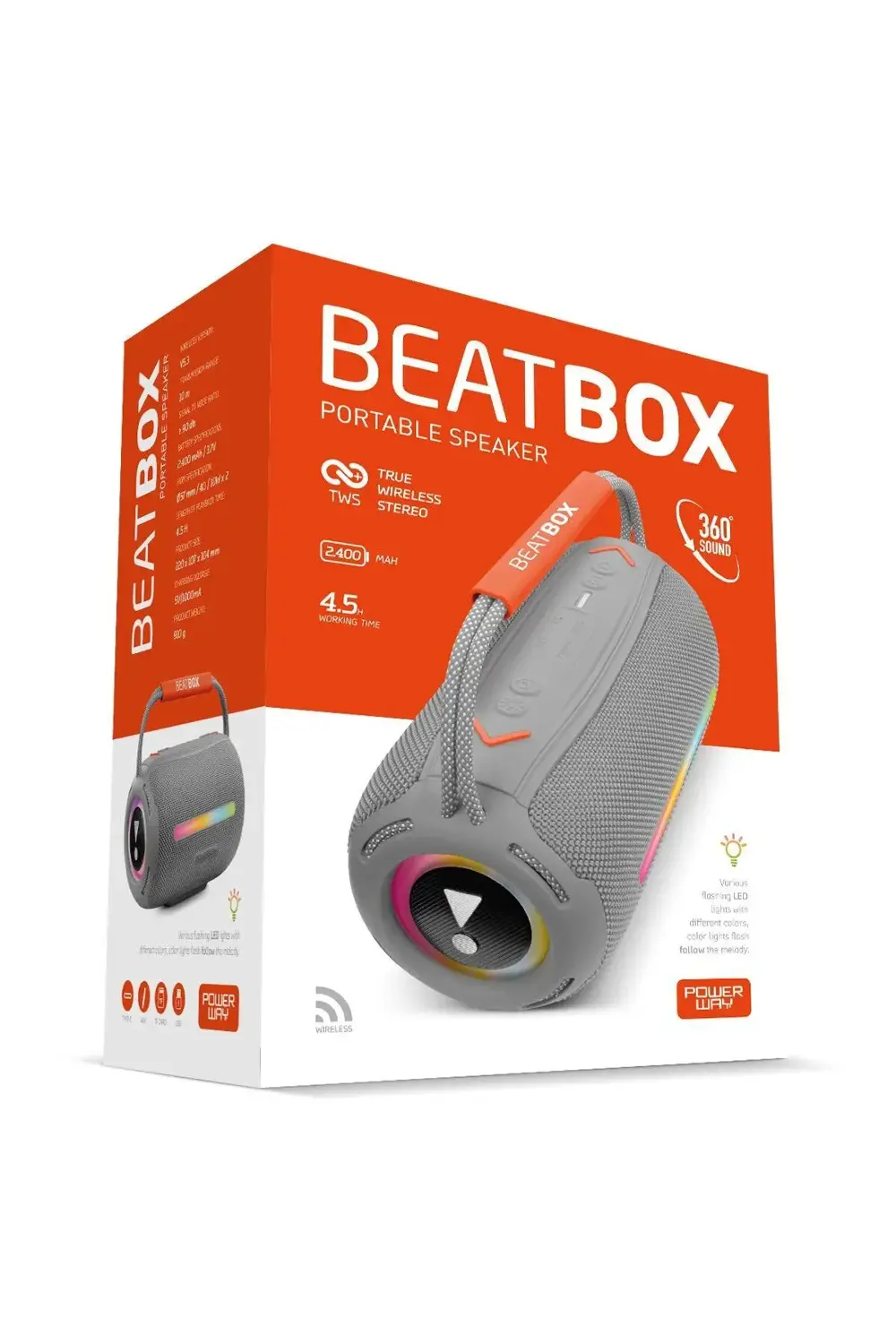 Pmr Beatbox Led İşıklı 20W Ses Bombası | Usb, Sd, Aux, Fm Radyo Ve Bl Pmr Beatbox Led İşıklı 20W Ses Bombası | Usb, Sd, Aux, Fm Radyo Ve Bl