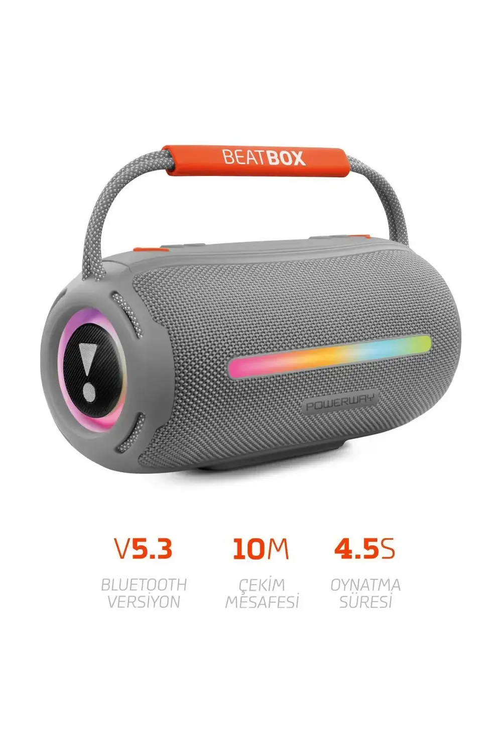 Pmr Beatbox Led İşıklı 20W Ses Bombası | Usb, Sd, Aux, Fm Radyo Ve Bl Pmr Beatbox Led İşıklı 20W Ses Bombası | Usb, Sd, Aux, Fm Radyo Ve Bl