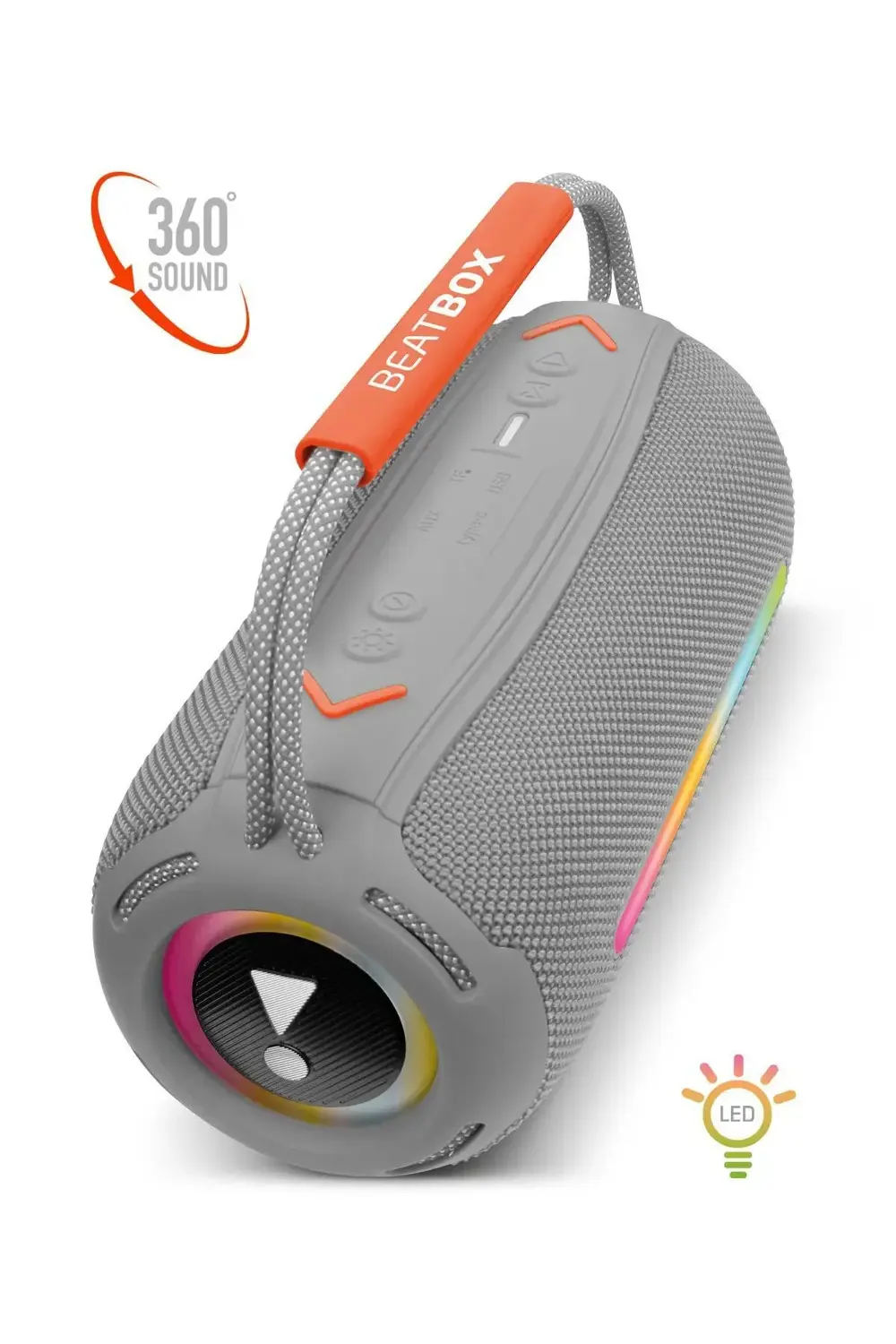 Pmr Beatbox Led İşıklı 20W Ses Bombası | Usb, Sd, Aux, Fm Radyo Ve Bl Pmr Beatbox Led İşıklı 20W Ses Bombası | Usb, Sd, Aux, Fm Radyo Ve Bl