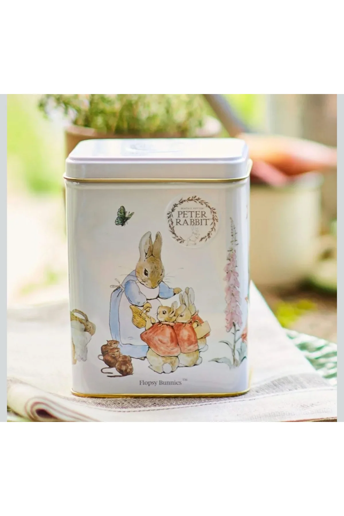 Beatrix Potter Peter Rabbit Metal Kutu 40'lı İngiliz Afternoon Ça