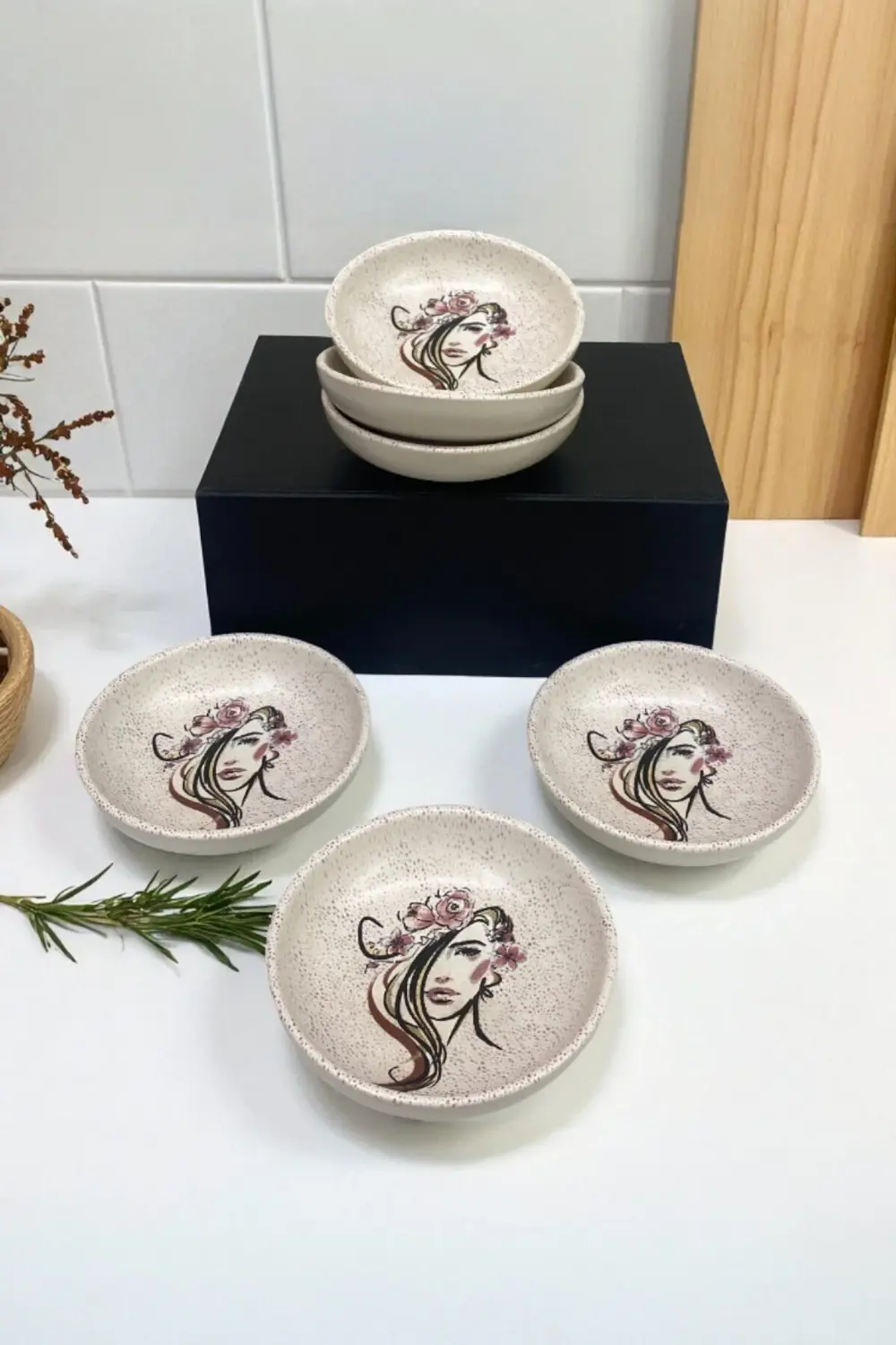 Beauty 13cm Kahvaltılık / Çerezlik 6 Adet Çeyizlik