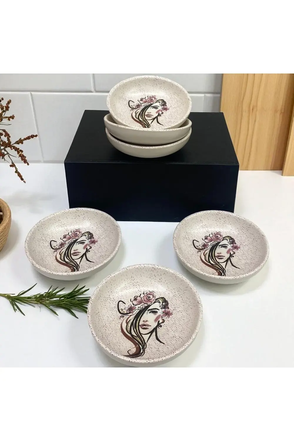 Beauty 13cm Kahvaltılık / Çerezlik 6 Adet Çeyizlik