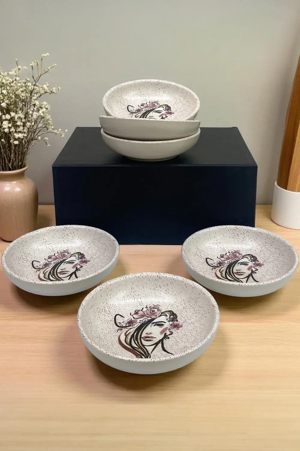 Beauty 13cm Kahvaltılık / Çerezlik 6 Adet Çeyizlik