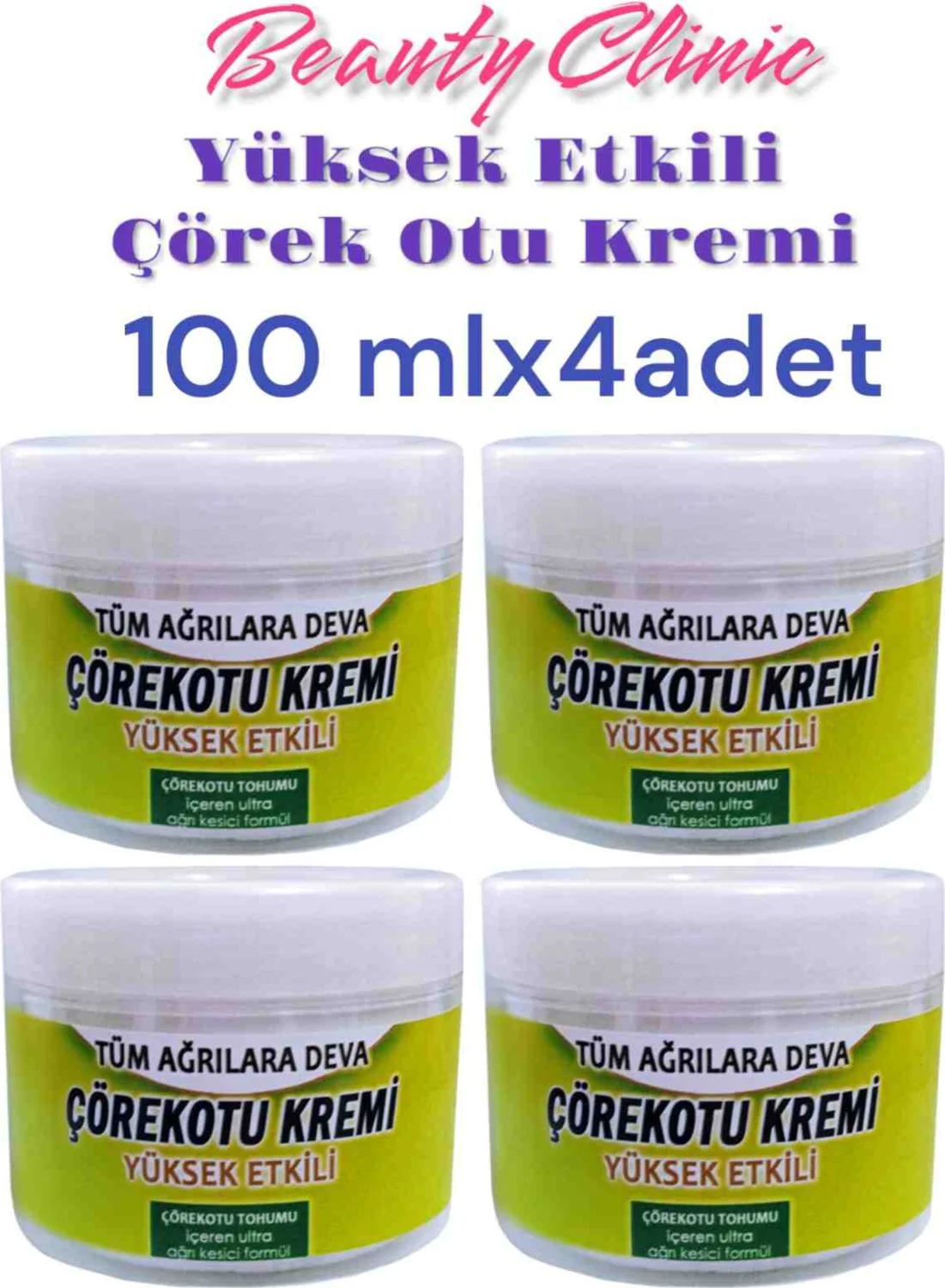 Beauty Clinic Çörek Otu Kremi 4 Adet 100 ml – Cildinize Doğal Bakım