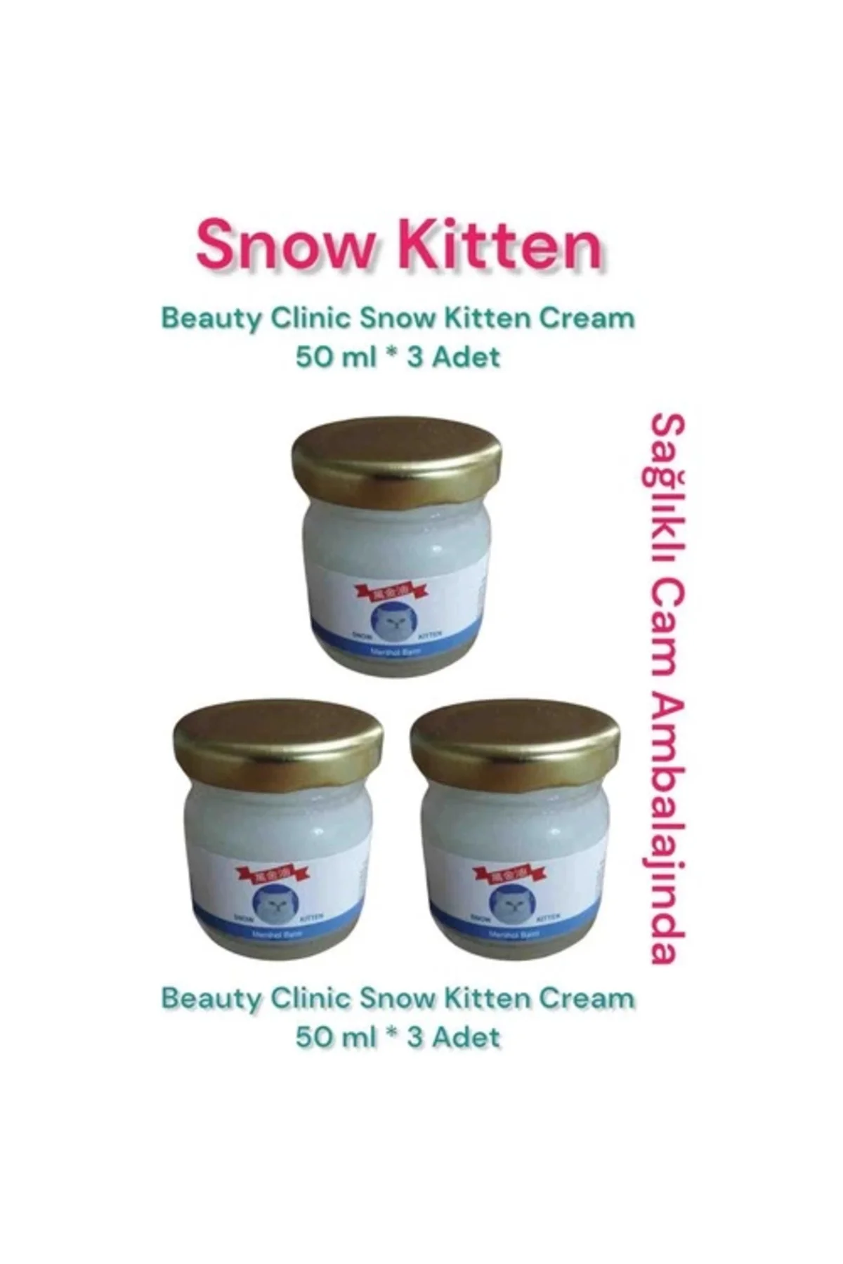 Beauty Clinic Snow Kitten Krem 3 Adet 50 gr - Cildi Nemlendirir ve Canlandırır