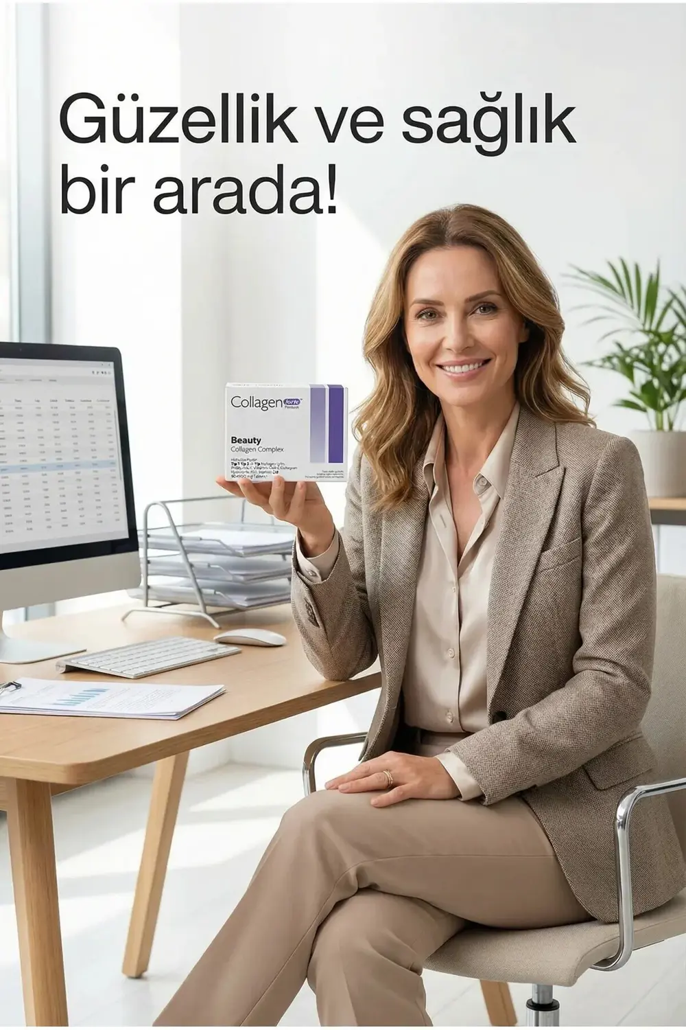 Beauty Collagen, Probiyotik & Multivitamin 1500mg X 90 Tablet