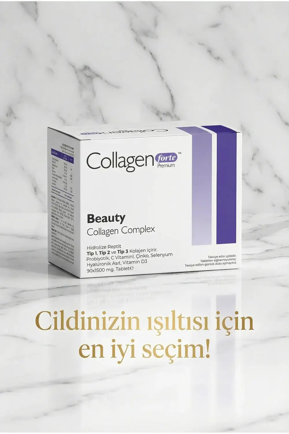 Beauty Collagen, Probiyotik & Multivitamin 1500mg X 90 Tablet