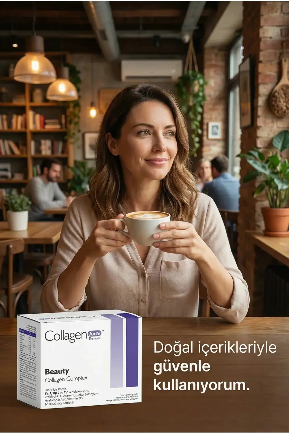 Beauty Collagen, Probiyotik & Multivitamin 1500mg X 90 Tablet