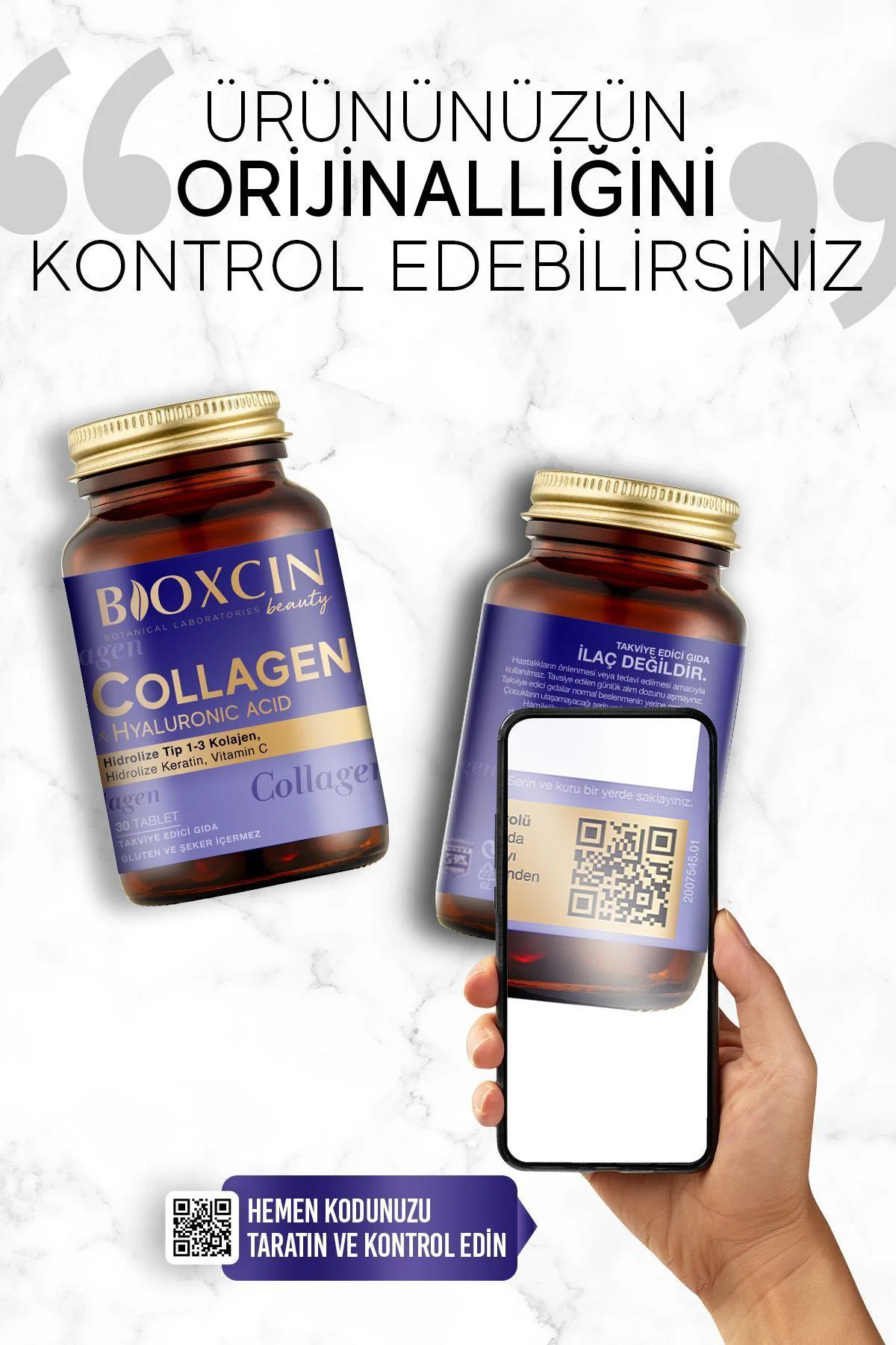 Beauty Collagen Tablet Tip 1 & Tip 3 Hidrolize Kolajen Tablet (3