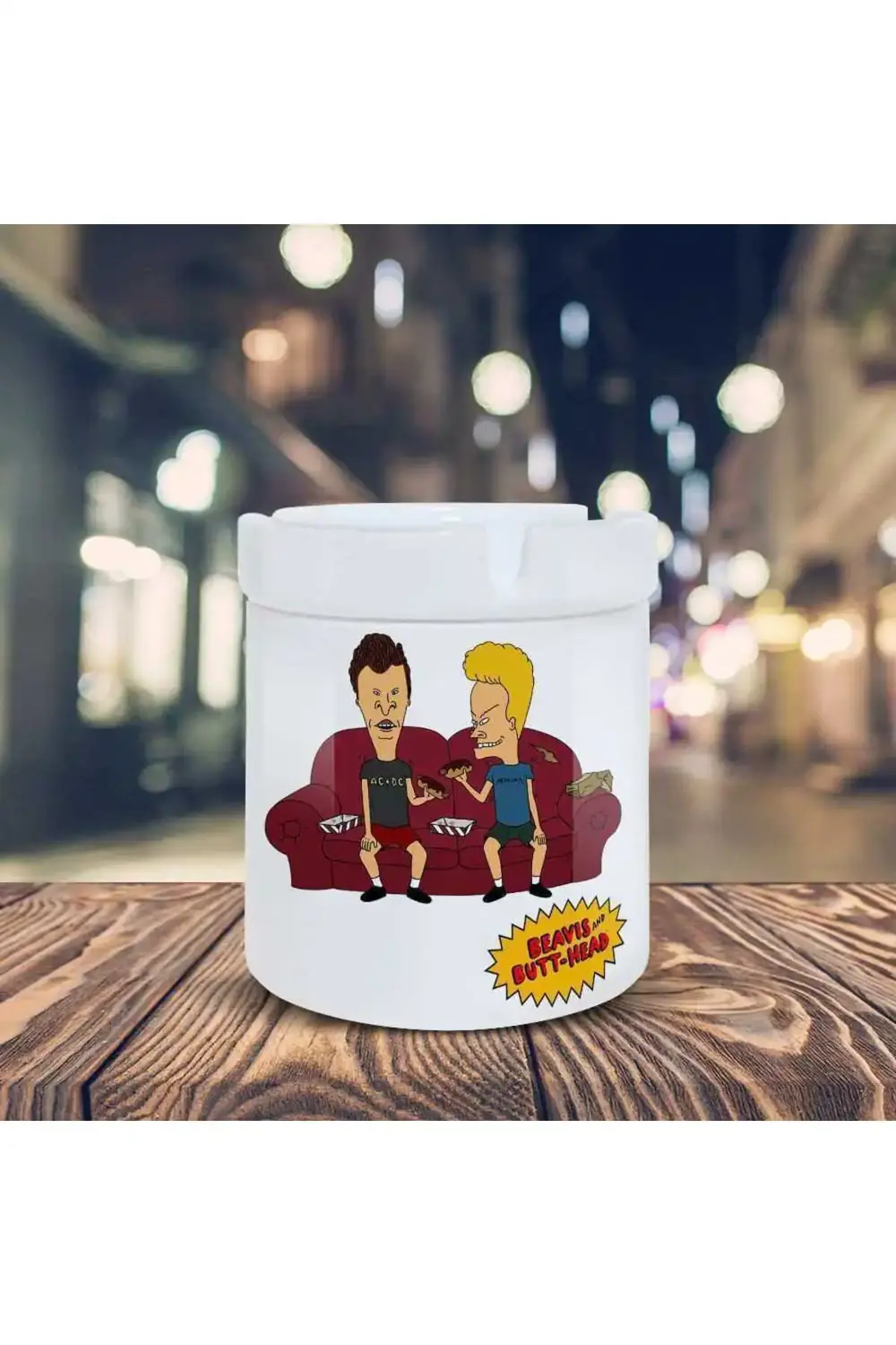 Beavis And Butt Head Baskılı Küllük Seramik Kül Tablası-178540