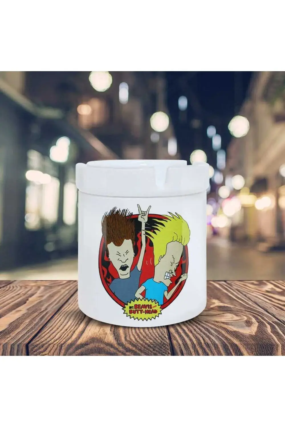 Beavis And Butt Head Baskılı Küllük Seramik Kül Tablası-08117