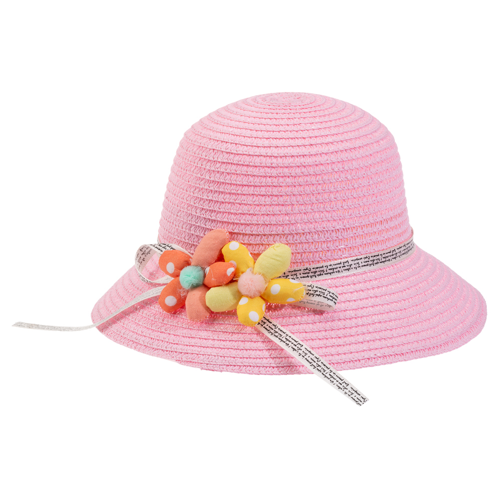 Bebe Hasır Şapka (2-6 Yaş) Y24700-03 Pembe Bebe Hasır Şapka (2-6 Yaş) Y24700-03 Pembe