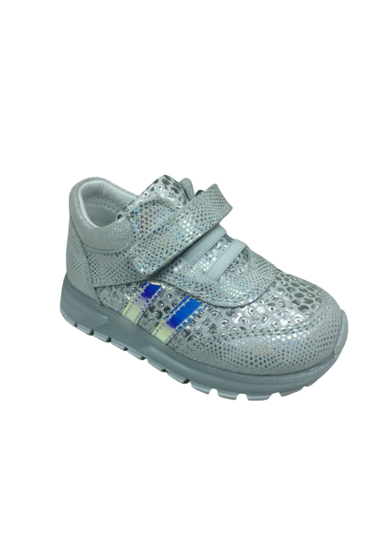 Bebe Kız Çocuk Spor Ayakkabı Gümüş Cırtlı Lastik %100derı Anatomi