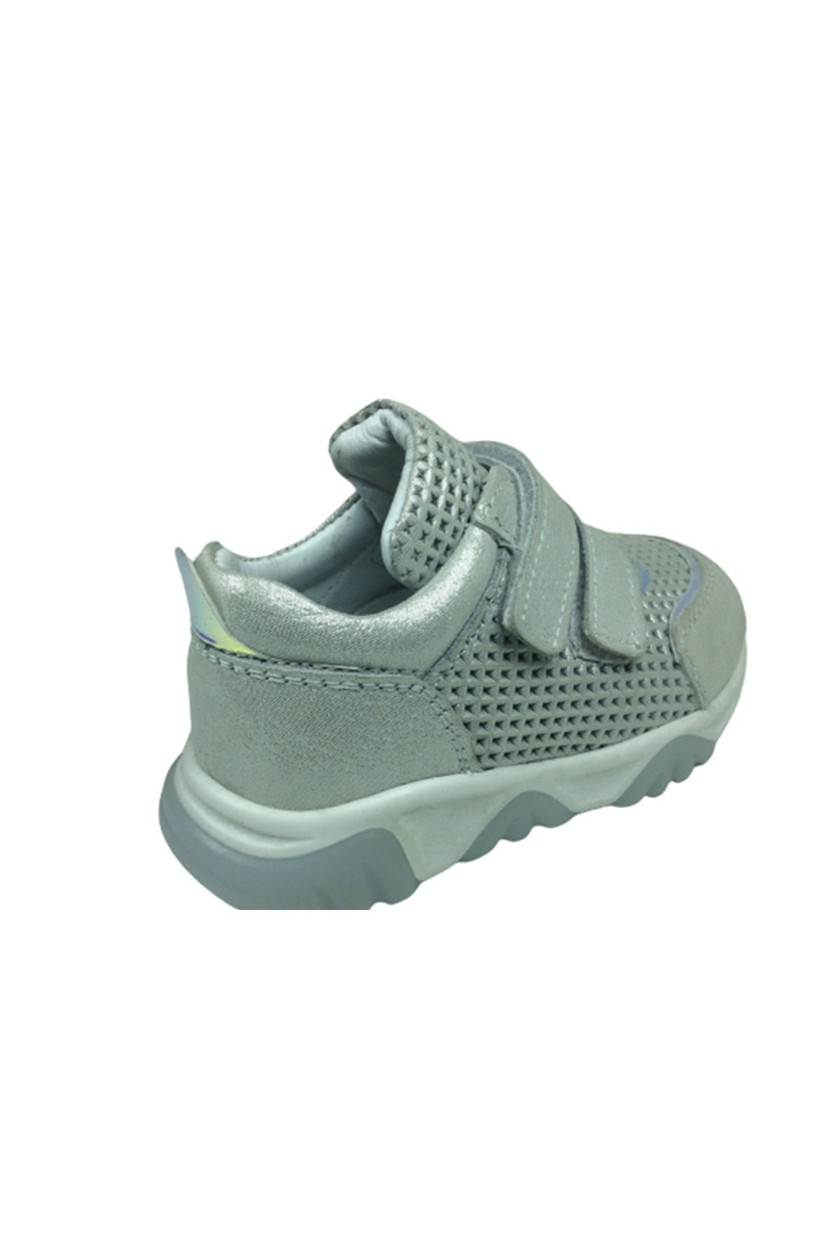 Bebe Kız Çocuk Spor Ayakkabı Gümüş Lazerli Cırtlı%100derı Anatomi