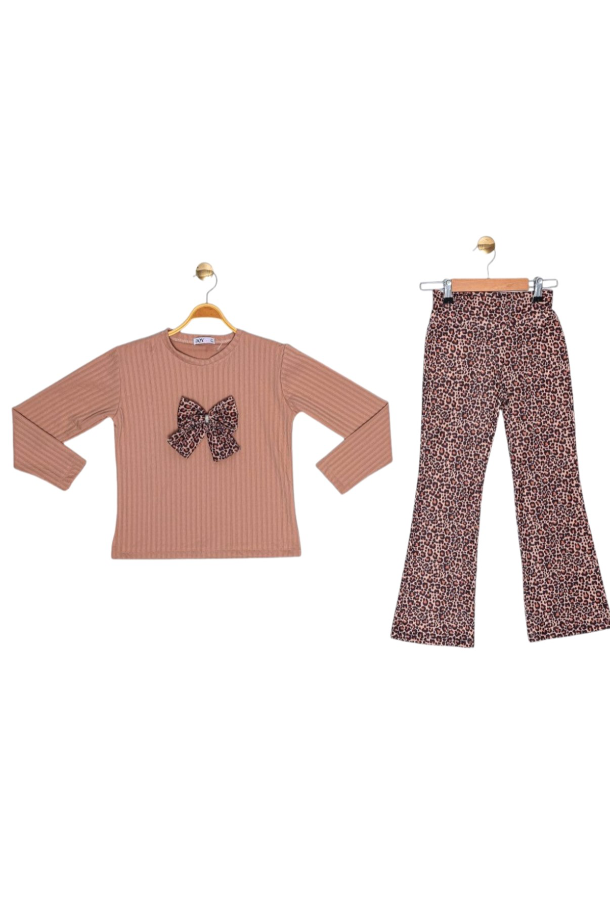 Bebe Yakalı Triko Leopar Taytlı 2 Li Takım 4/12 Yaş Bebe Yakalı Triko Leopar Taytlı 2 Li Takım 4/12 Yaş