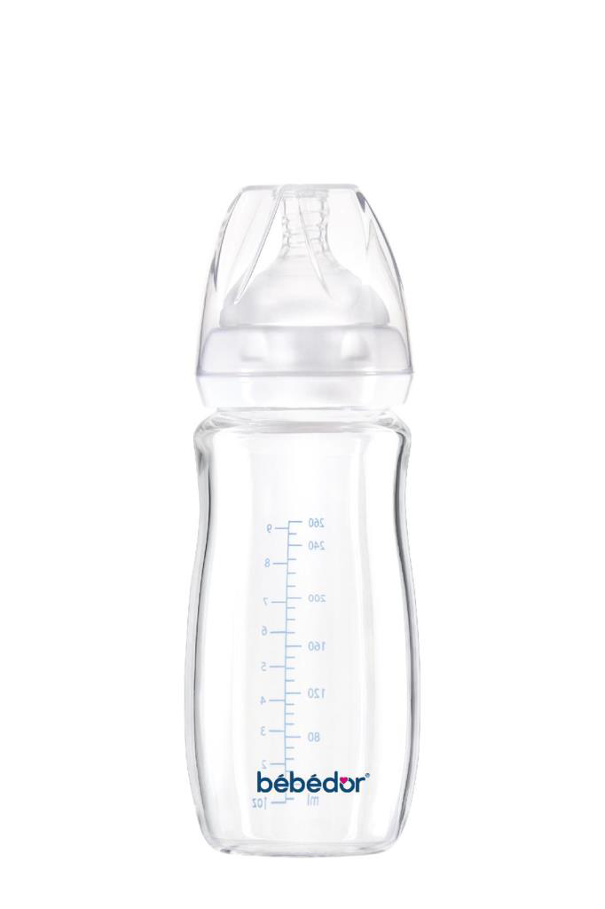 Bebedor Geniş Ağızlı Isıya Dayanıklı Cam Biberon 260ml 51301 Bebedor Geniş Ağızlı Isıya Dayanıklı Cam Biberon 260ml 51301
