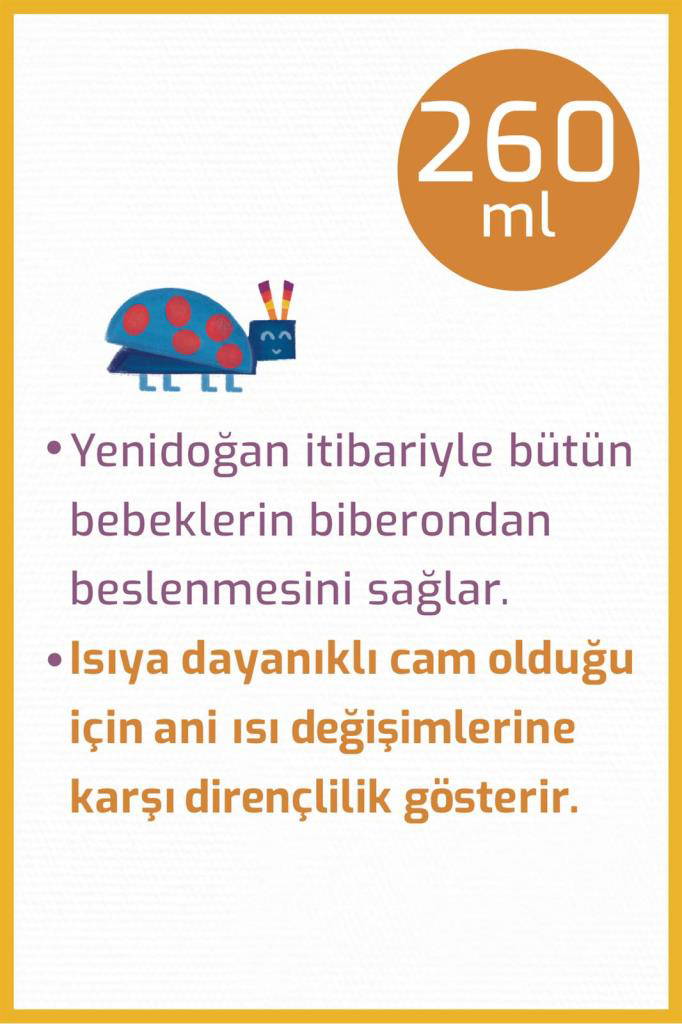 Bebedor Geniş Ağızlı Isıya Dayanıklı Cam Biberon 260ml 51301 Bebedor Geniş Ağızlı Isıya Dayanıklı Cam Biberon 260ml 51301