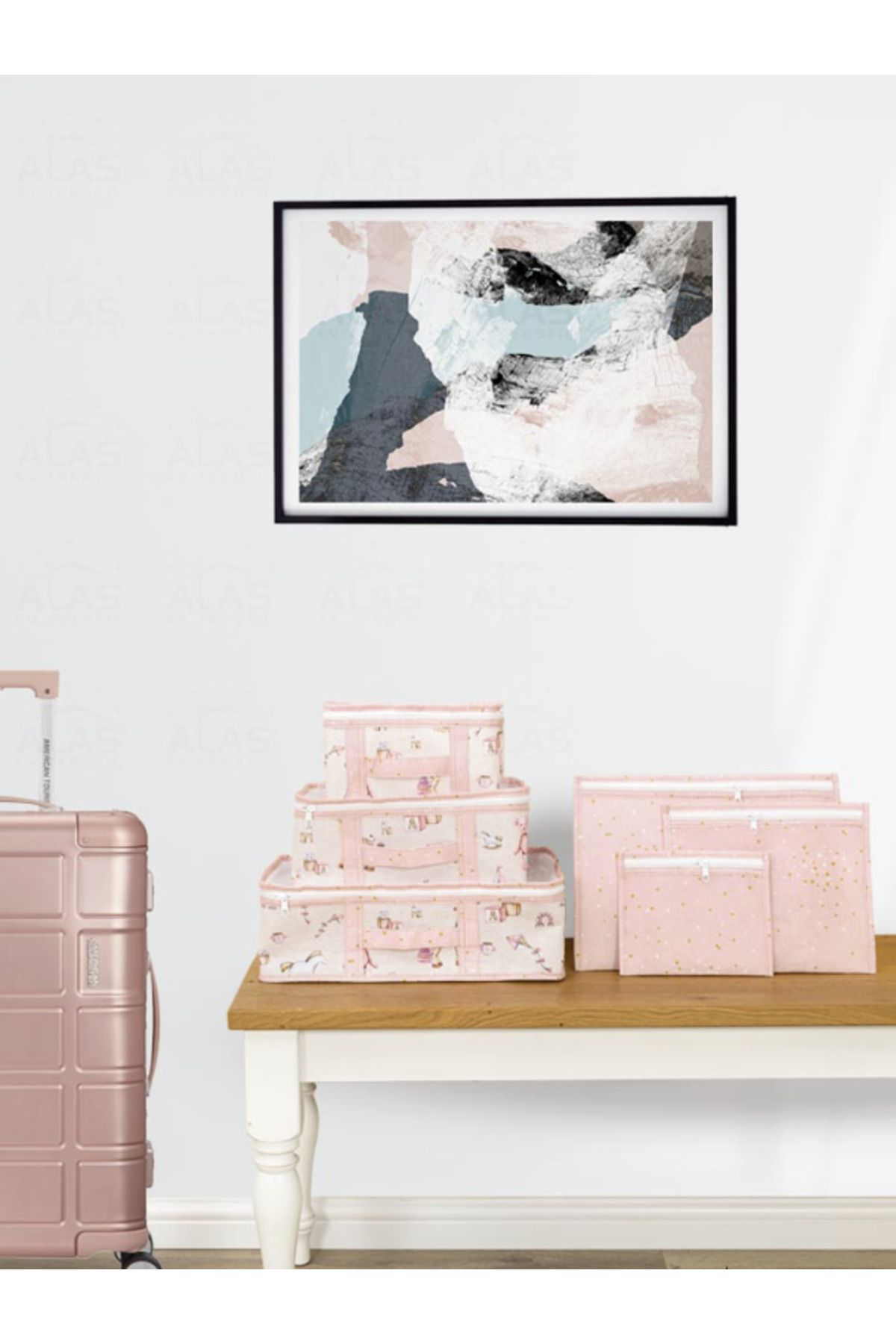 Mom'smiracles Bebek 6’Lı Seyahat Seti,Bebek Bakım Çantası Seyahat Bebek Hurcu H