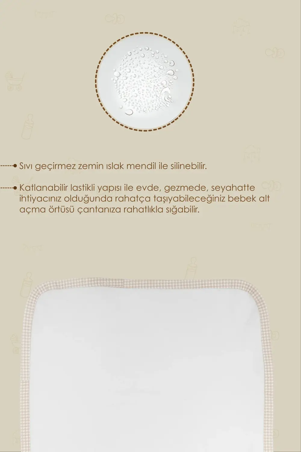 Bebek Alez, Alt Açma, Sıvı Geçirmez Alez Alt Değiştirme, Bakım Ör