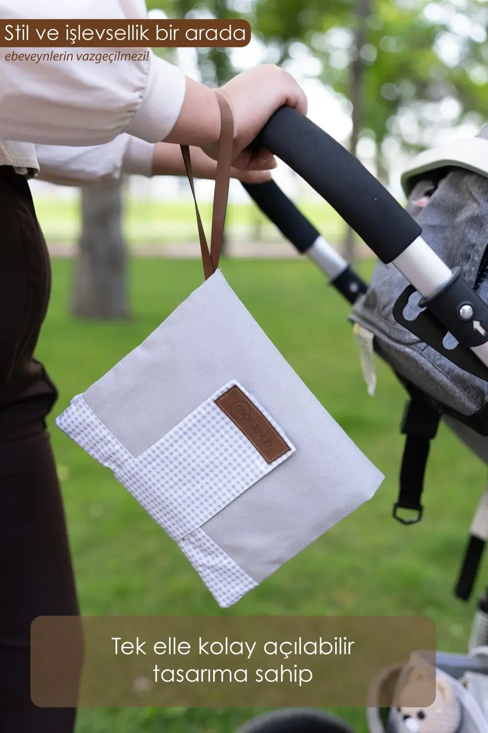 Bebek Alt Açma Bakım Çantası, Anne Bebek Organizeri, Yıkanabilir,