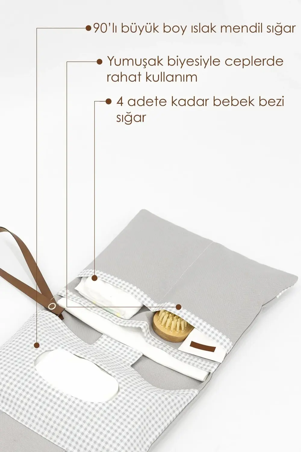 Bebek Alt Açma Bakım Çantası, Anne Bebek Organizeri, Yıkanabilir,