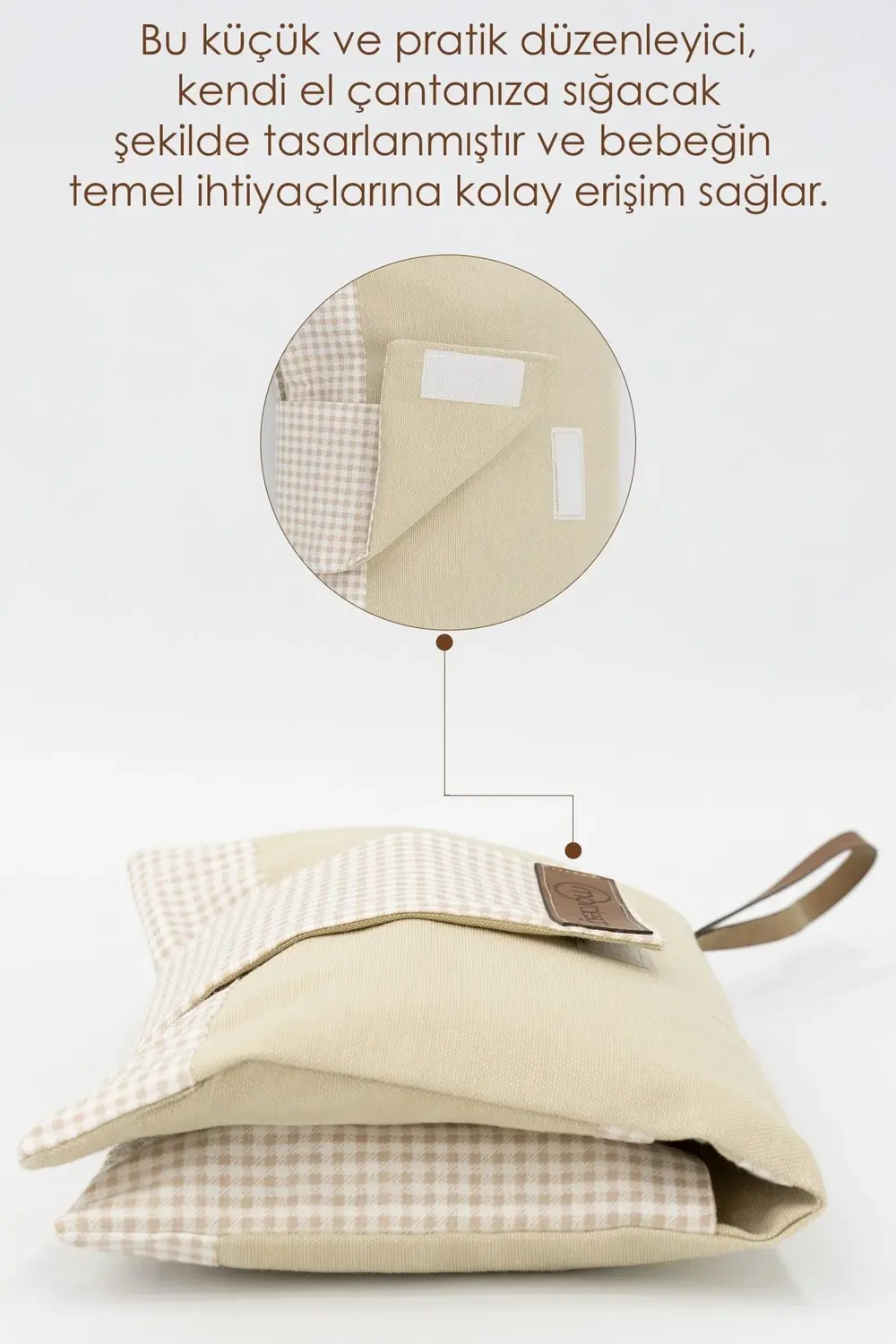 Mordesign Bebek Alt Açma Bakım Çantası, Anne Bebek Organizeri, Yıkanabilir,