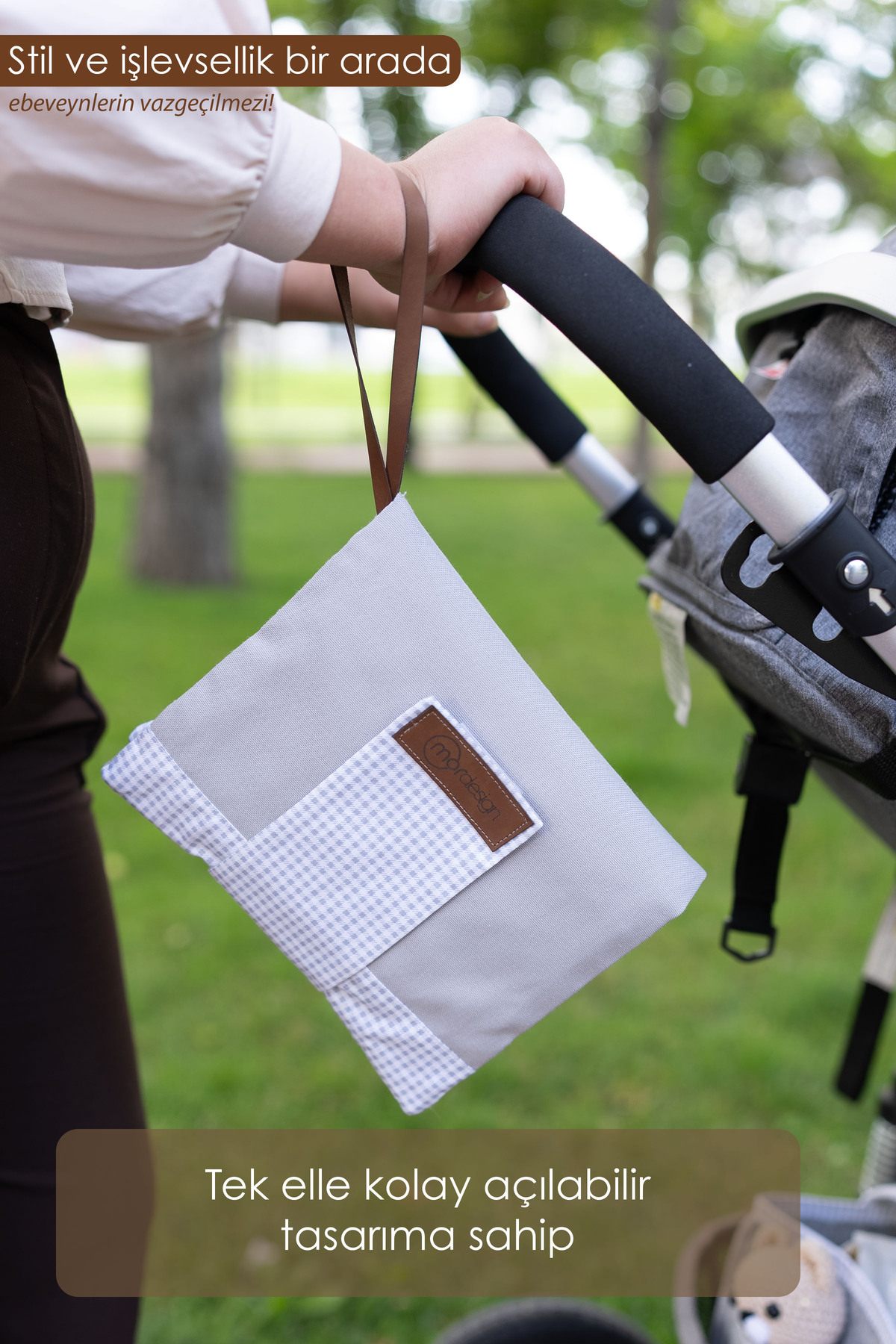 Mordesign Bebek Alt Açma Bakım Çantası, Anne Bebek Organizeri, Yıkanabilir,