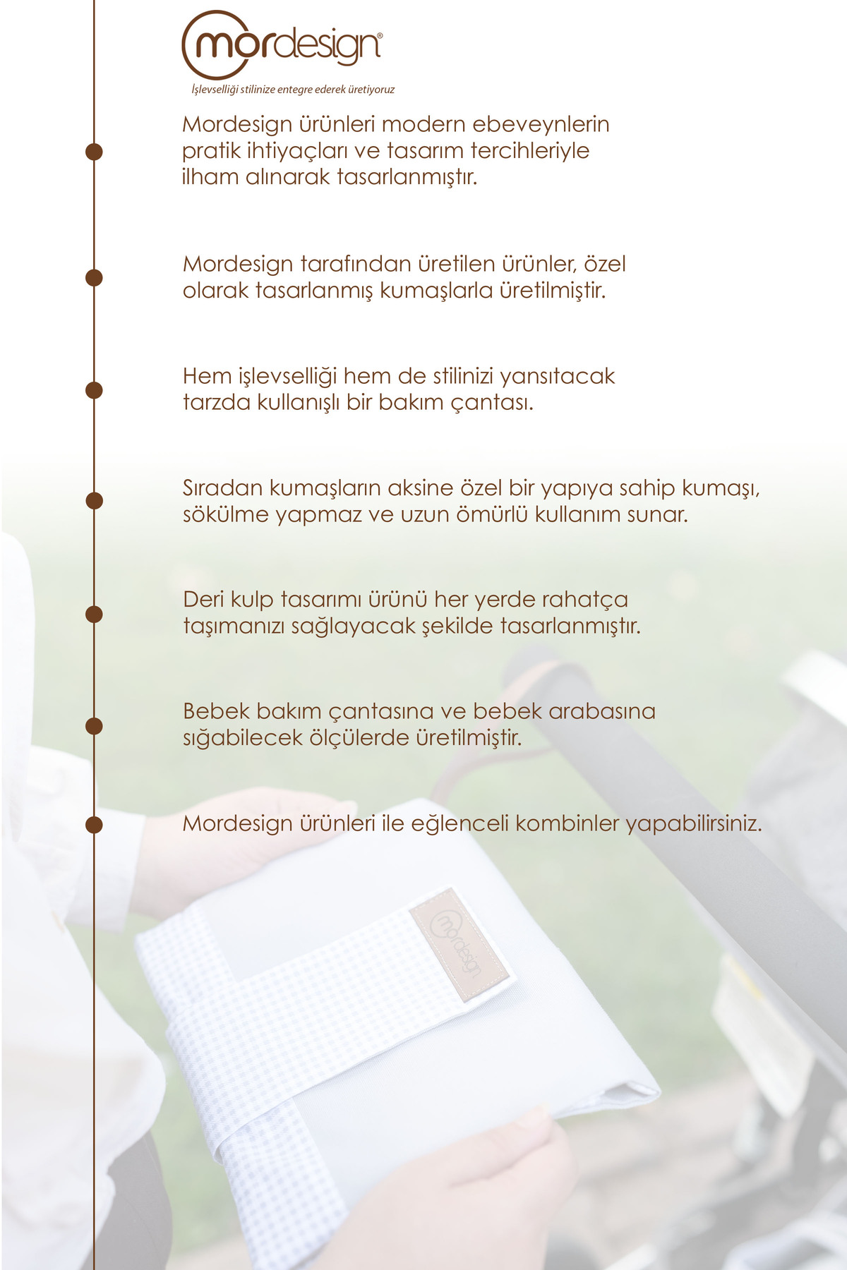 Bebek Alt Açma Bakım Çantası, Anne Bebek Organizeri, Yıkanabilir,