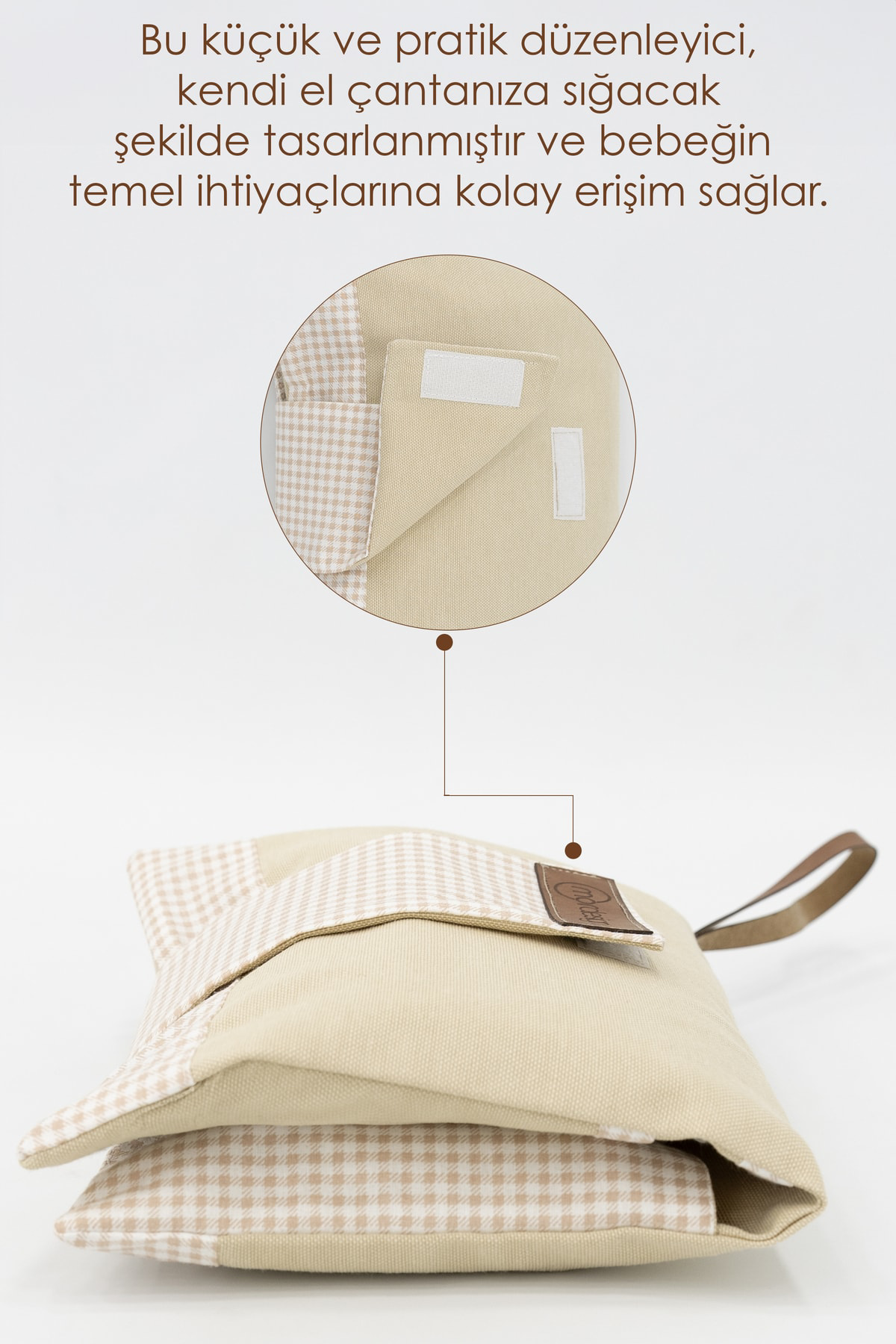 Mordesign Bebek Alt Açma Bakım Çantası, Anne Bebek Organizeri, Yıkanabilir,