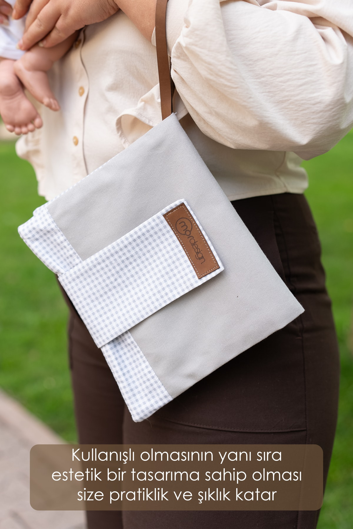 Mordesign Bebek Alt Açma Bakım Çantası, Anne Bebek Organizeri, Yıkanabilir,