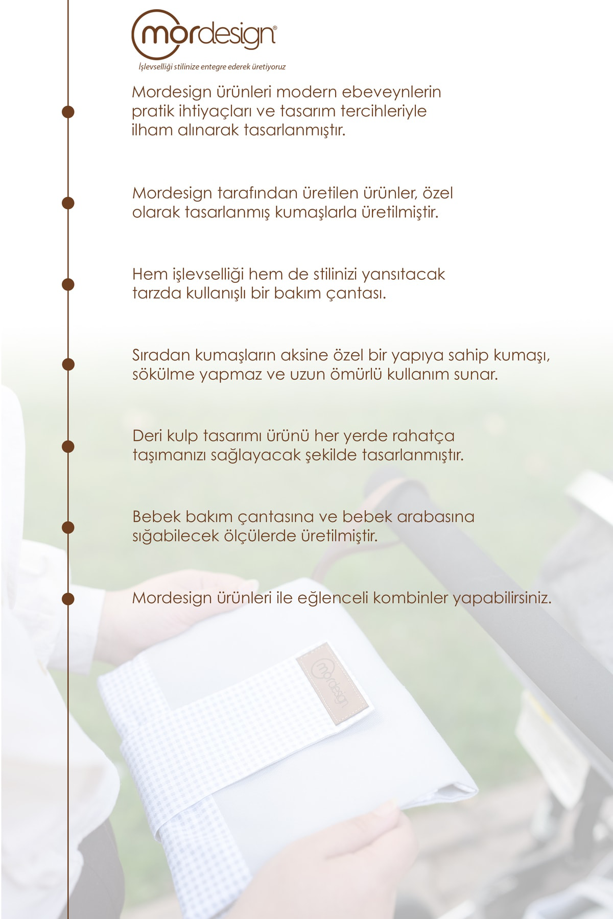 Bebek Alt Açma Bakım Çantası, Anne Bebek Organizeri, Yıkanabilir,