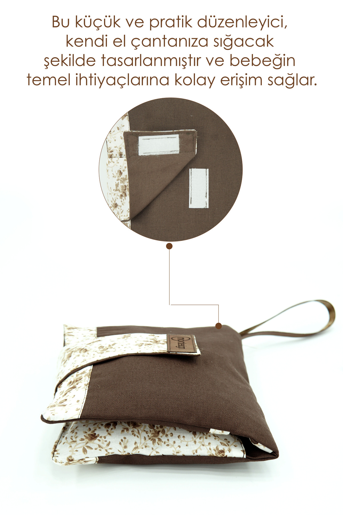 Mordesign Bebek Alt Açma Bakım Çantası, Anne Bebek Organizeri, Yıkanabilir,