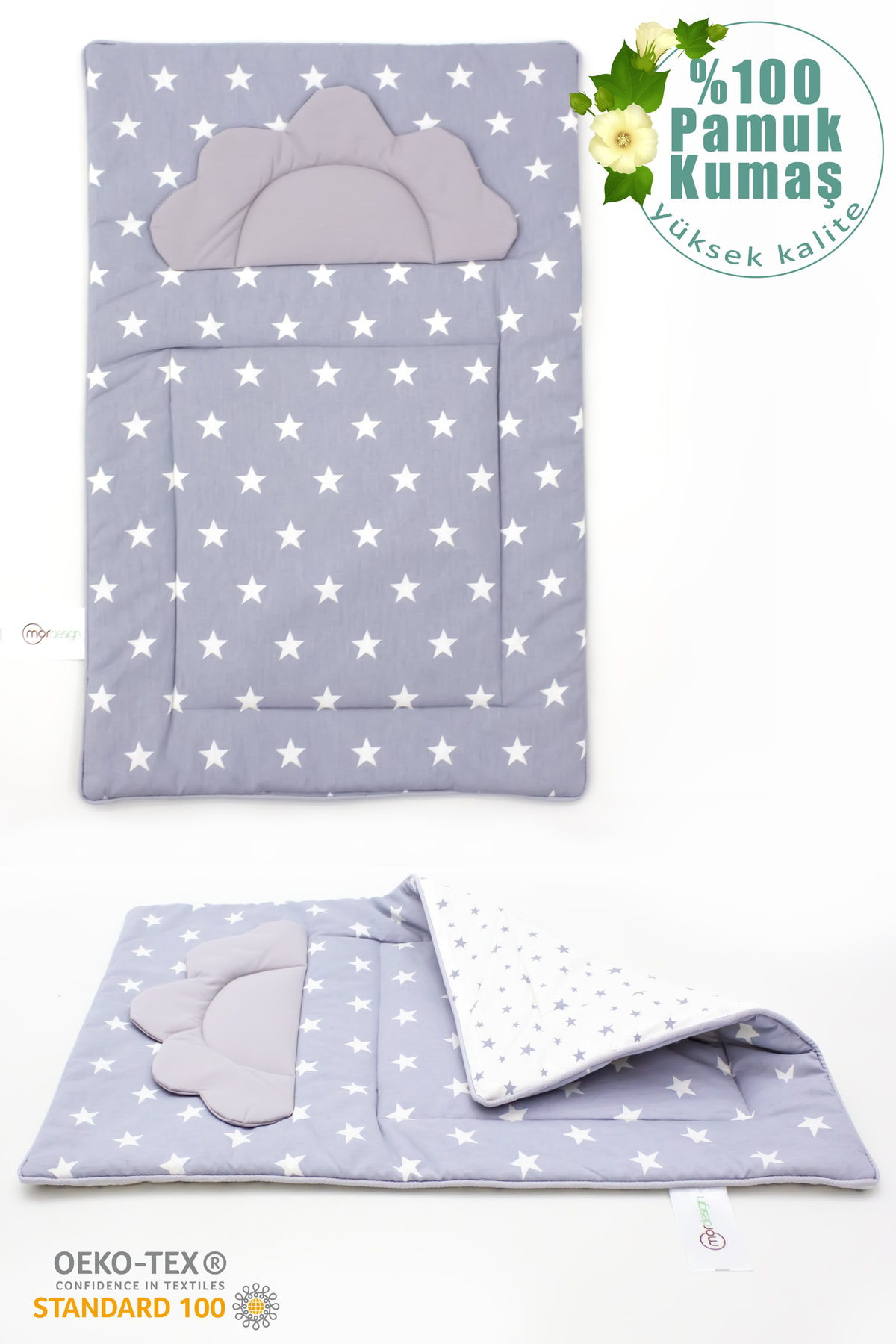 Mordesign Bebek Alt Açma Minderi, Yıkanabilir, Elyaf Dolgulu Alt Değiştirme