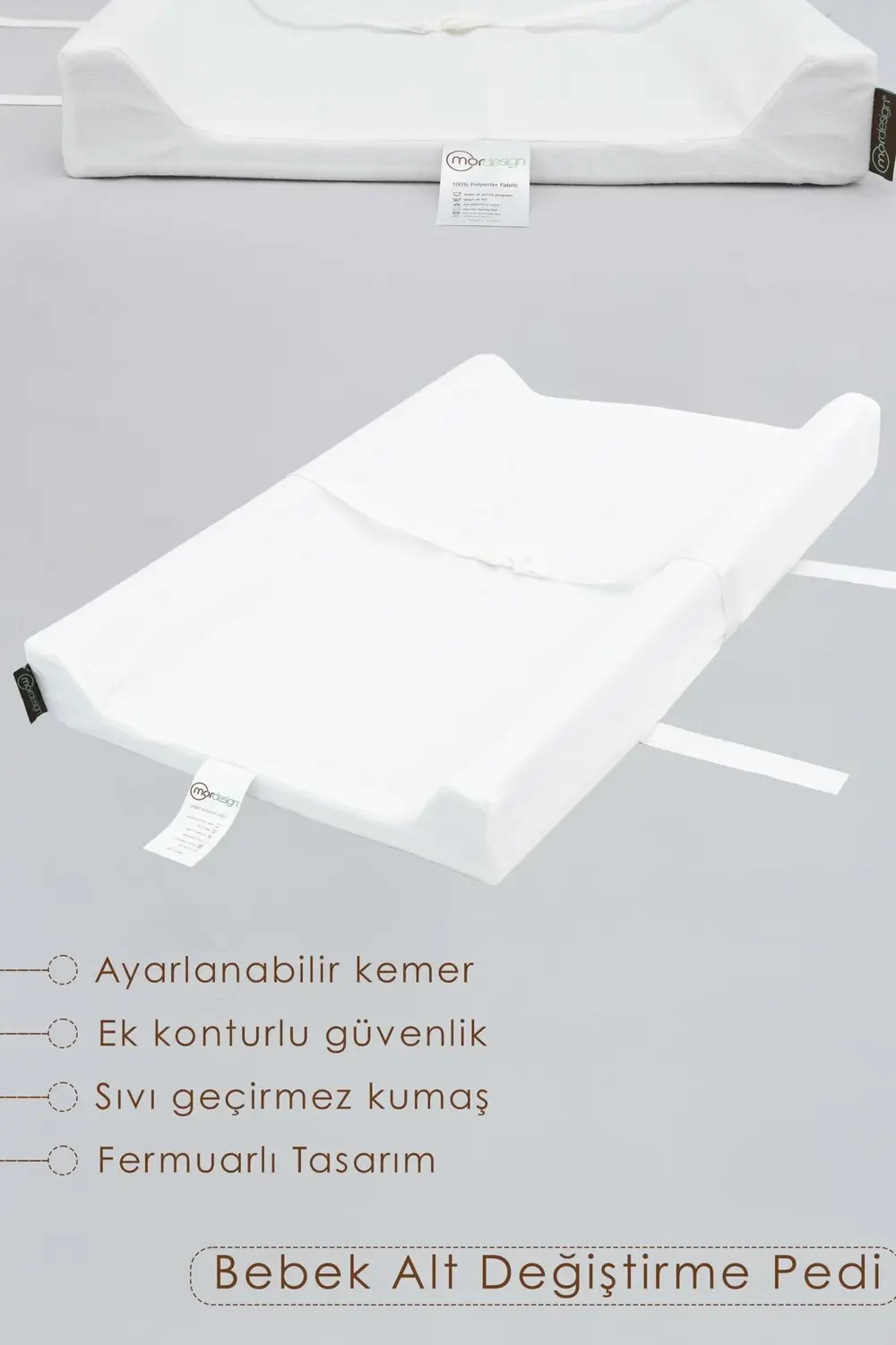 Bebek Alt Açma Minderi, Alt Değiştirme Pedi, Ek Konturlu, Ayarlan