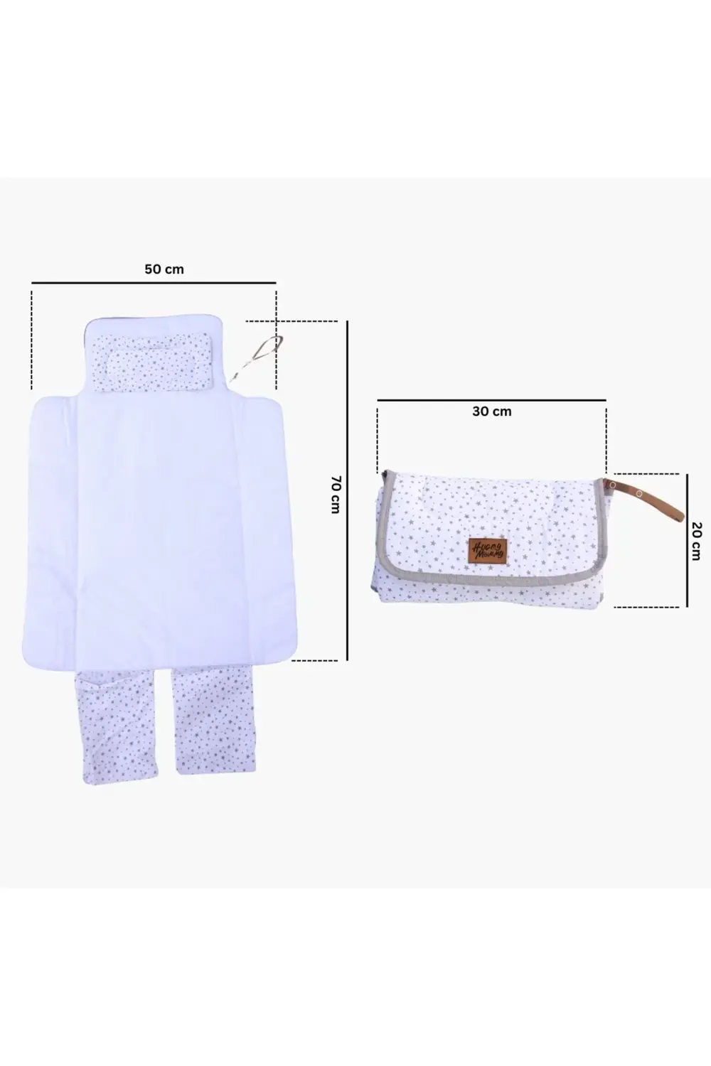 Bebek Alt Açma Örtüsü Alt Açma Minderi Su Geçirmez Alezli Hafif P