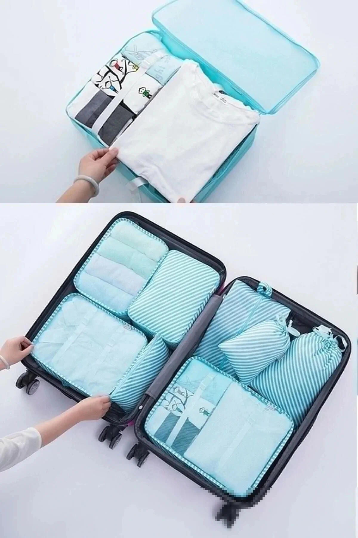 Bebek Anne Hastane Çantası Düzenleyici Organizer 6 Parça Set Bebek Anne Hastane Çantası Düzenleyici Organizer 6 Parça Set - Görsel 2