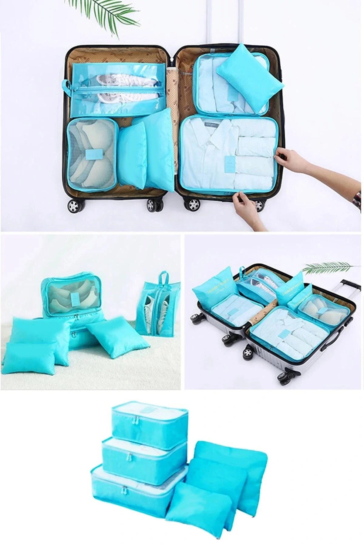 Bebek Anne Hastane Çantası Düzenleyici Organizer 6 Parça Set Bebek Anne Hastane Çantası Düzenleyici Organizer 6 Parça Set