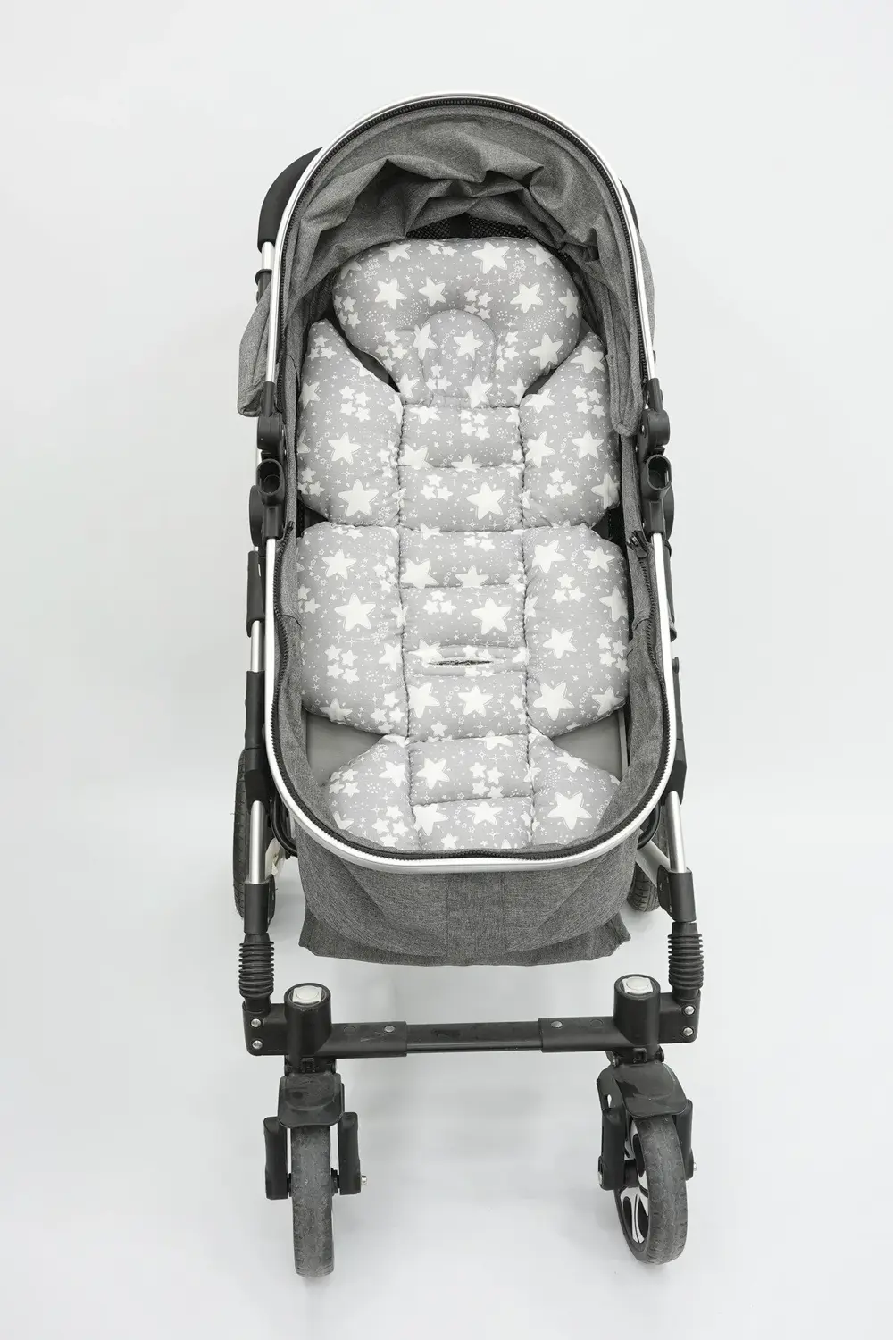 Mordesign Bebek Arabası Minderi, Bel Destekli, Çift Taraflı, Big Stars Seri