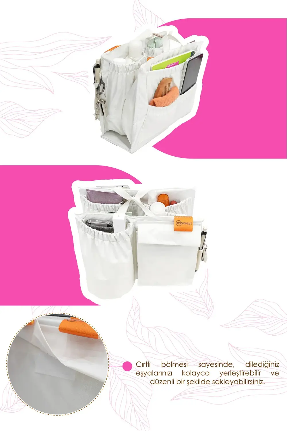 Bebek Bakım Çanta Organizeri, 9 Cepli Çok Amaçlı Düzenleyici, Bag
