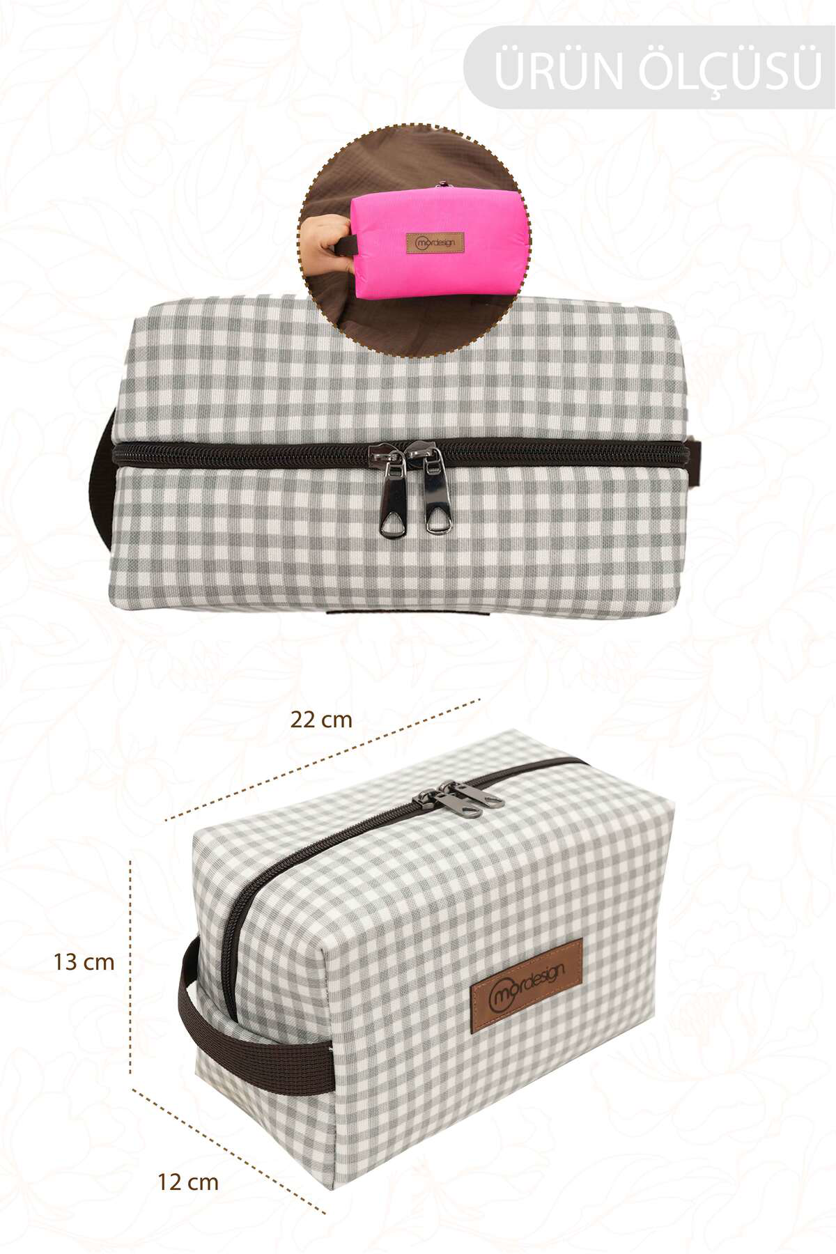 Mordesign Bebek Bakım Çantası Organizeri, İslak/Kuru, Kirli/Temiz Çamaşır,