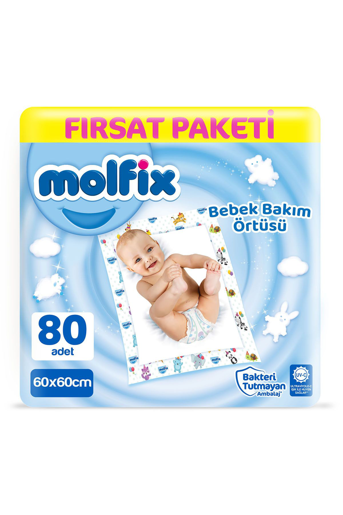 Molfix Bebek Bakim Örtüsü Firsat Paketi 80 Adet