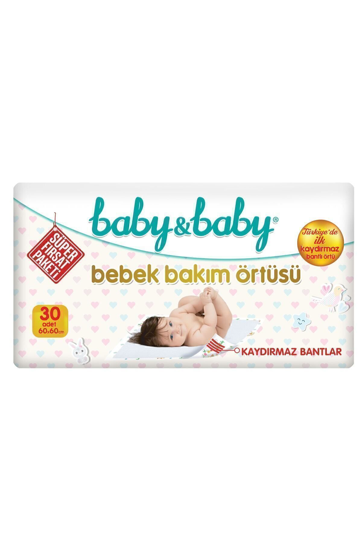 Bebek Bakım Örtüsü 60x60cm Alt Açma Bezi 30'lu Paket