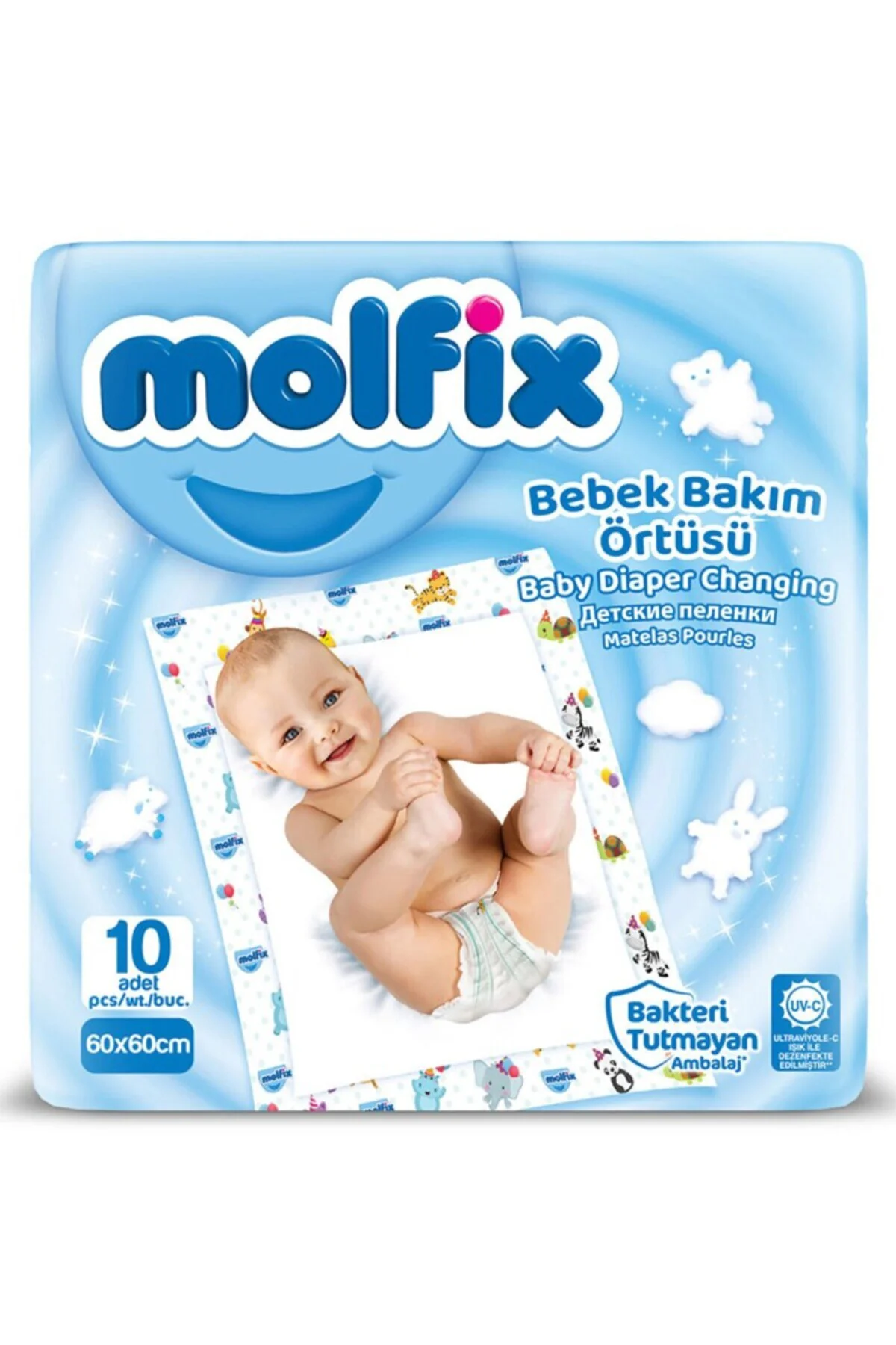 Bebek Bakım Örtüsü 60x60 10 Adet